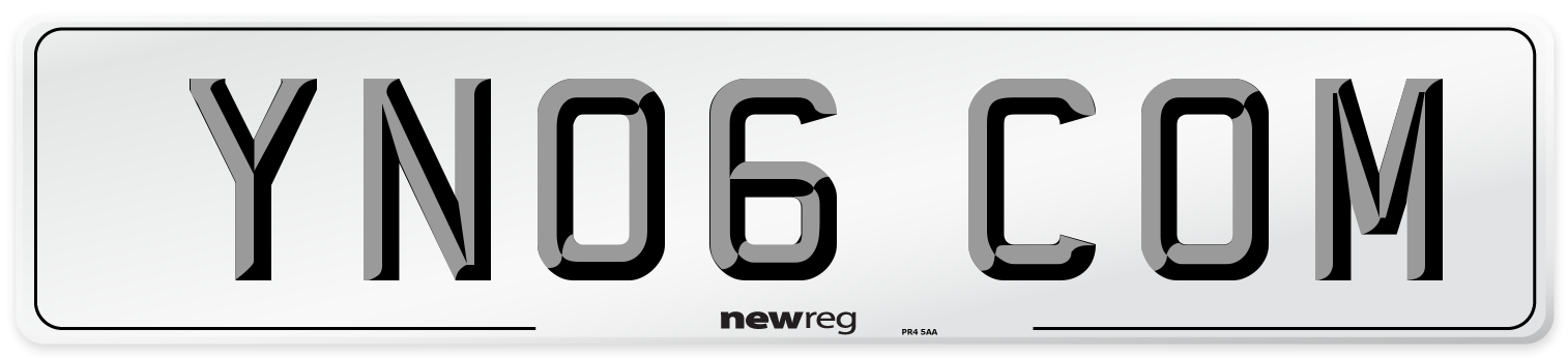 YN06 COM Number Plate from New Reg